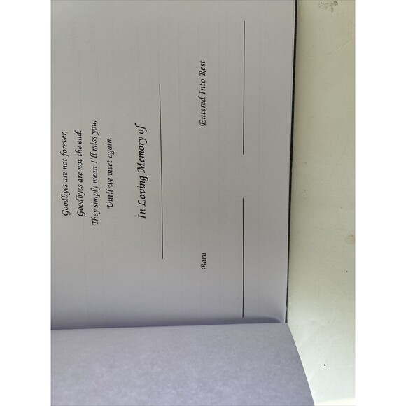 Funeral Guest Book for Memorial & Funeral Services– In Loving Memory - Picture 2 of 6